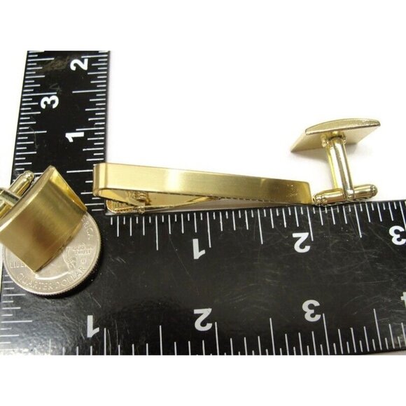 Cufflinks Tie Clip Set 3 Colors His Private Items Accessories IOB - Picture 13 of 16